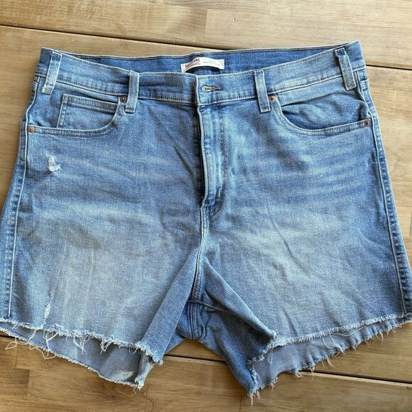 Levi's Pants - Signature by Levi's Heritage Distressed Light High Rise Shorts Size 18 Waist 34